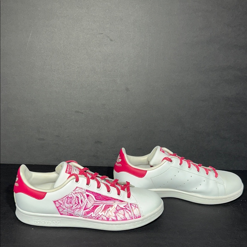 Custom floral Stan smith pink Adidas